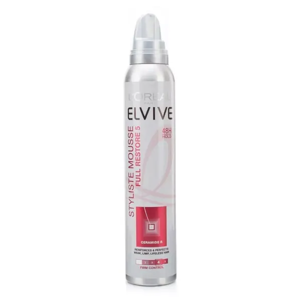 LOREAL ELVIVE STYLISTE MOUSSE CERAMIDE R 48H HOLD 200ML
