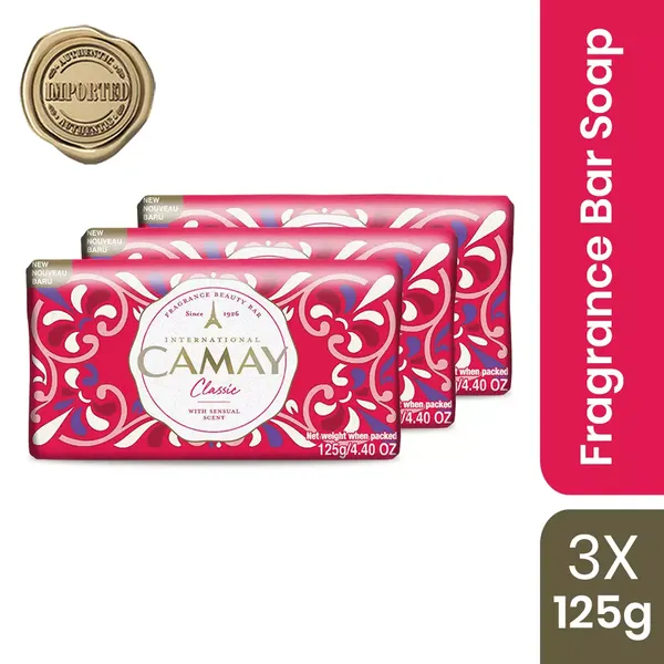 CAMAY SOAP CLASSIC PACK OF 3 125GM