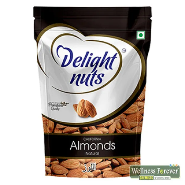 DELIGHT NUTS NATURAL ALMONDS - 200GM