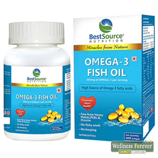 BESTSOURCE NUTRITION OMEGA-3 FISH OIL - 60 CAPSULES