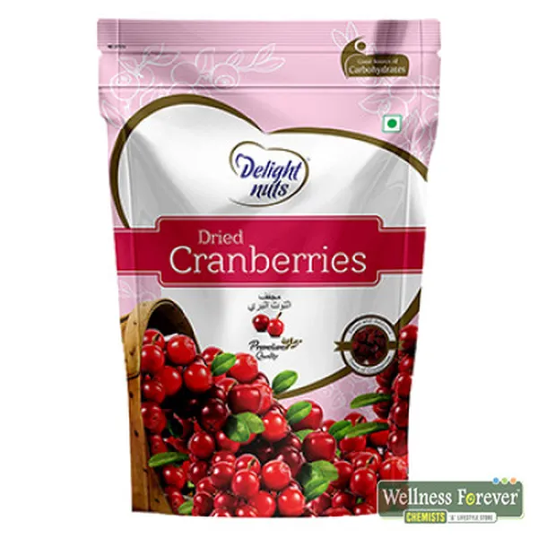 DELIGHT NUTS DRIED CRANBERRIES - 200GM