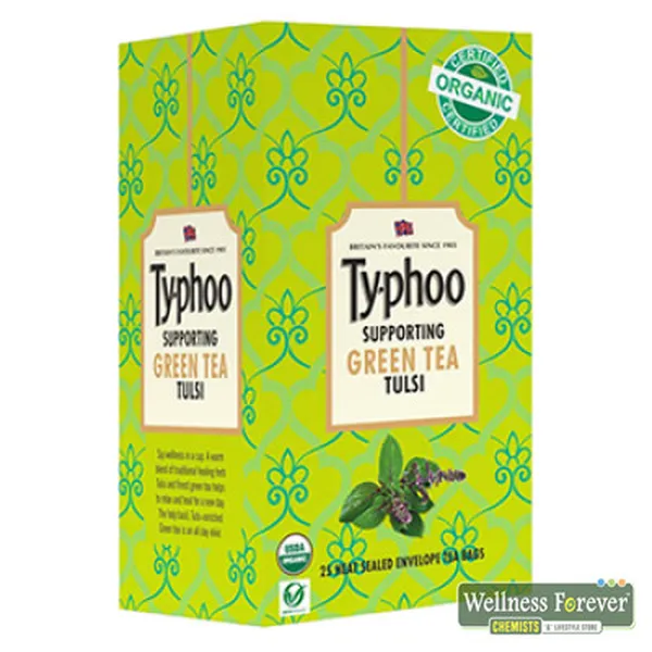 TY-PHOO TULSI SUPPORTING GREEN TEA - 25 BAGS