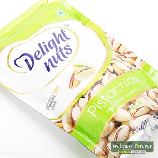 DELIGHT NUTS ROASTED AND SALTED PISTACHIOS - 200GM