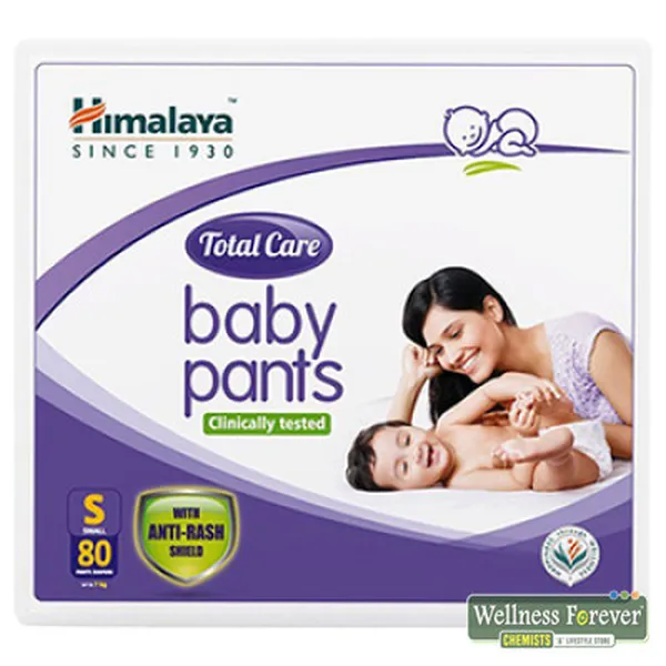 HIMALAYA 80 PIECE TOTAL CARE BABY PANTS DIAPERS SMALL 7 KG