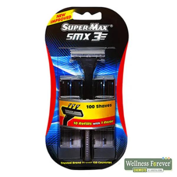 SUPERMAX SMX 3 RAZOR WITH 10 CARTRIDGES
