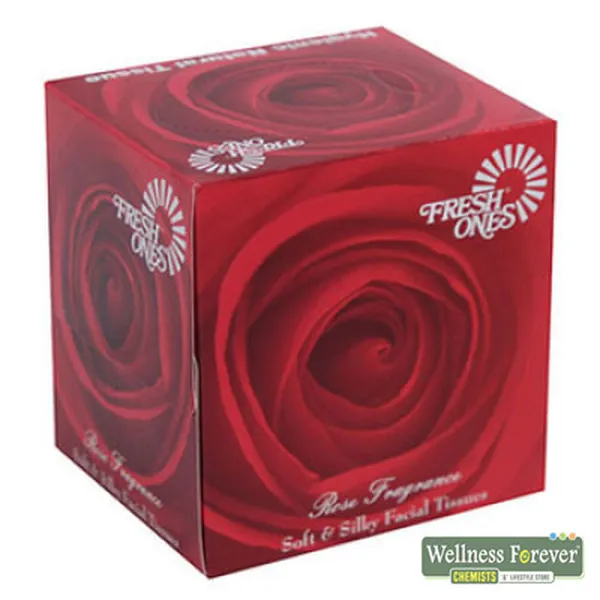 FRESH ONES SOFT AND SILKY FACIAL TISSUE BOX - 100 PULLS