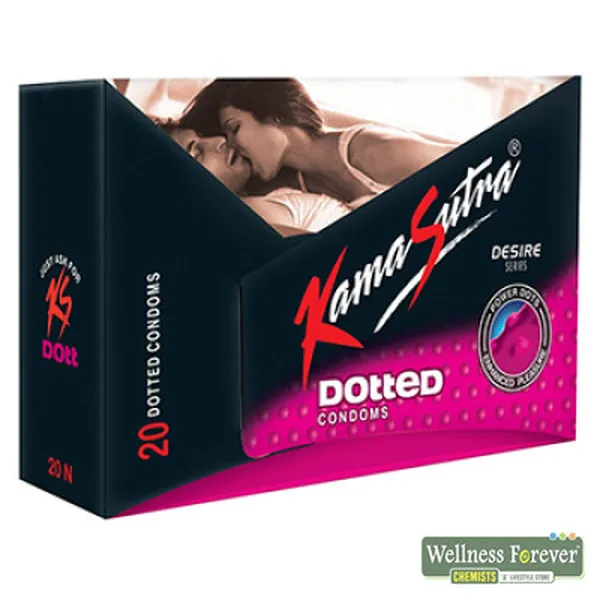 KAMASUTRA DESIRE DOTTED CONDOMS - 20 COUNT