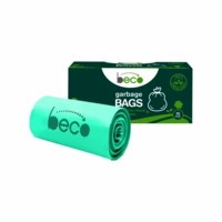 Beco Compostable Small 17 X 19 Inches Garbage Bags/trash Bags/dustbin Bags - 15 Pieces