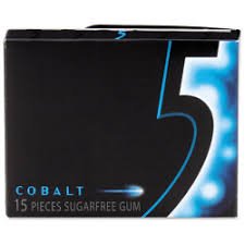 WRIGLEYS 5 GUM SUGARFREE COBALT 15 PCS