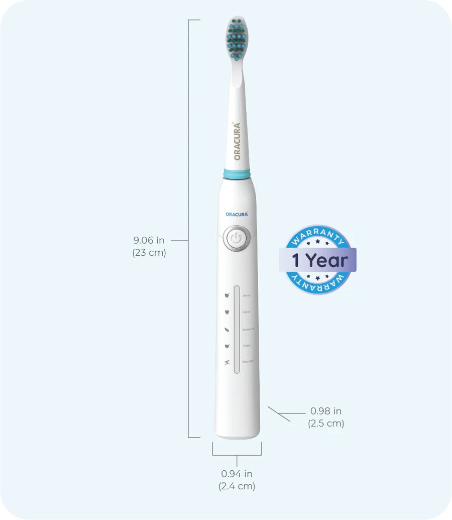 SB200 Sonic Electric Toothbrush Rechargeable White