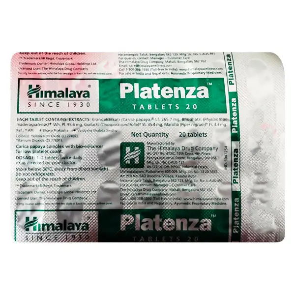 Himalaya Healthcare Platenza Tablet 20s