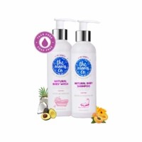 The Moms Co. Natural Tear-free Cleaning Bundle Baby Bath Kit Of 400 Ml
