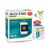 Accu-chek Instant Glucometer (with Bluetooth Technology And Mysugr Diabetes Management App & 10 Free Strips)