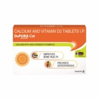 Depura Cal, Calcium & VitaminD3 Tablets Strip Of 10 Tablet's