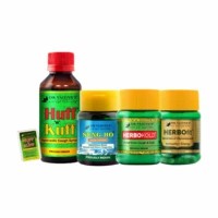 Dr. Vaidya's Viral Immunity Pack | Herbofit (30 Capsules X 1) Sung-ho (10 Gms X 1) Huff N Kuff Syrup (100ml X 1) Huff N Kuff Lozenges (50 Pills X 1) Herbokold (50 Gms X 1)