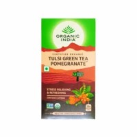 Organic India Tulsi Pomegranate Green Tea Bags Packet Of 25