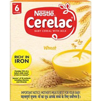 Nestle Cerelac Baby Cereal With Milk Wheat Baby Food (from 6 Months) Box Of 300 G