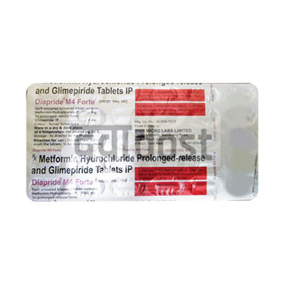 Diapride M4 4mg/1000mg Forte Tablet PR 30s