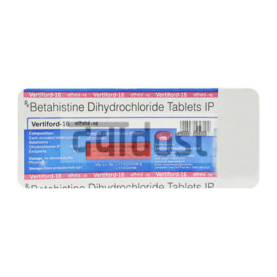 Vertifyl 16mg Tablet 10s
