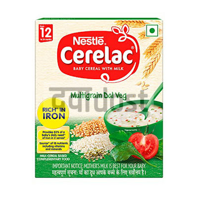 Nestle Cerelac Baby Cereal with Milk from 12 to 24 Months Multigrain Dal Veg 300gm