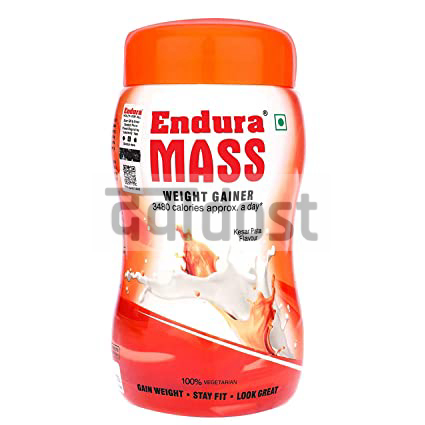 Endura Mass Weight Gainer Kesar Pista 500gm