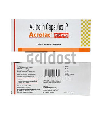 Acrotac 25mg Capsule 20s