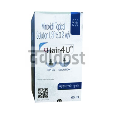 Buy New Hair 4U 5% Solution Online, View Uses, Review, Price, Composition |  SecondMedic