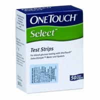 One Touch Select Glucometer Test Strips Bottle Of 50