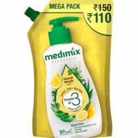 Medimix Ayurvedic Nature Fresh Hand Wash With Lemon, Tulsi, Aloe Vera Refill Pouch - 750ml