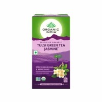 Organic India Tulsi Jasmine Green Tea Bags Packet Of 25