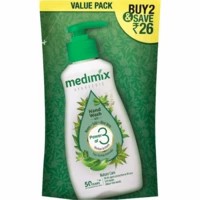 Medimix Ayurvedic Nature Care Hand Wash With Neem, Tulsi, Aloe Vera Value Pack Refill Pouch - 2x175ml