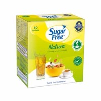 Sugar Free Natura Sugar Substitute Sachets Low Calorie Box Of 50
