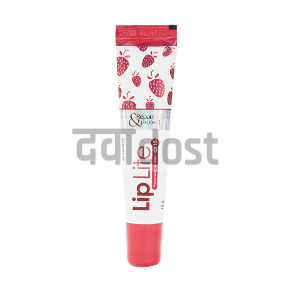 Buy Liplite Strawberry Lip Balm 15gm Online, View Uses, Review, Price