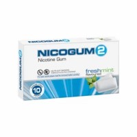 Nicogum Freshmint 2mg Mint Nicotine Gums Strip Of 10 's