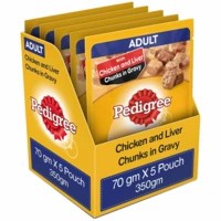 Pedigree Adult Gravy Pack Of 5 350 Gm Pouch