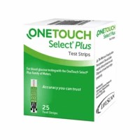 One Touch Select Plus Glucometer Test Strips Box Of 25