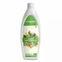 Liveasy Essentials Instant Fruit And Vegetable Wash - Edible Ingredients - Removes Bacteria & Chemicals -500 Ml