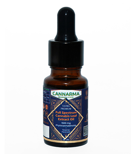 CannarmaTM Ultra Premium Full Spectrum Cannabis Extract Oil 1500 mg of Phytocannabinoids