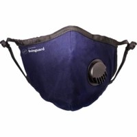 Livinguard Ultra Mask | 4 Layers | >98% Filtration | Anti-viral & Anti-bacterial | Non-toxic & Safe | Washable & Reusable | Cotton Face Mask | Large Bombay Blue