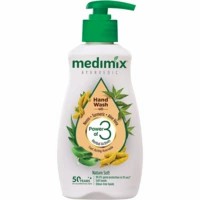 Medimix Ayurvedic Nature Soft Hand Wash With Neem, Turmeric, Aloe Vera Bottle - 190 Ml
