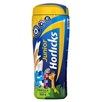 Horlicks Junior Health & Nutrition Drink Vanilla, 500 G Jar