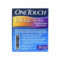 One Touch Ultra Glucometer Test Strips Box Of 25
