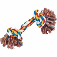 Pawcloud Cotton Rope Dog Toy, Medium - 9.5 Inch, Interactive Teething & Chewing Dog Multicolor Toy
