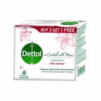 Dettol & Moms Bathing Soap Jasmine - 75gm ( Buy 3 Get 1 )
