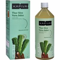 Kapiva Thar Aloe Vera Juice (with Pulp) | Rejuvenates Skin And Hair | Natural Juice Made Within 4 Hours Of Harvesting | No Added Sugar - 1l