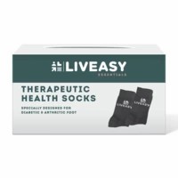 Liveasy Essentials Therapeutic Socks - Designed For Diabetic And Orthopaedic Foot - Unisex Socks - Pack Of One