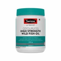 Swisse Ultiboost Odourless High Strength Wild Fish Oil With (1500 Mg) Omega 3 For Heart Brain Joints And Eyes - 200 Capsules