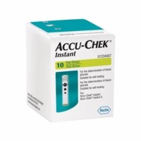 Accu Chek Instant Glucometer Test Strips Packet Of 10