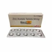 Max-z 50 Zinc Acetate Tablets - 50mg - 10 Tablets