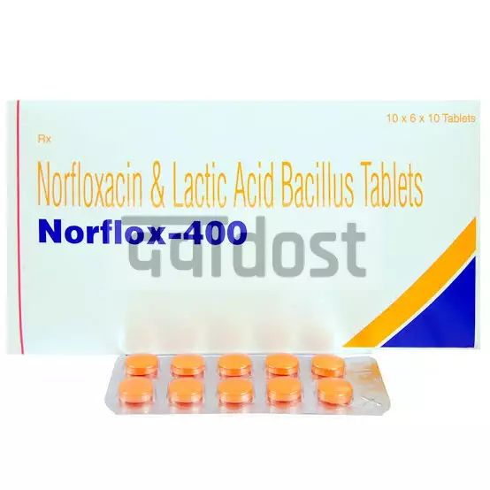 Norflox 400mg Tablet 10s